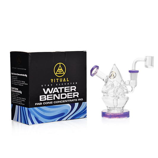 Water Bender Fab Cone Concentrate Rig - Slime Purple